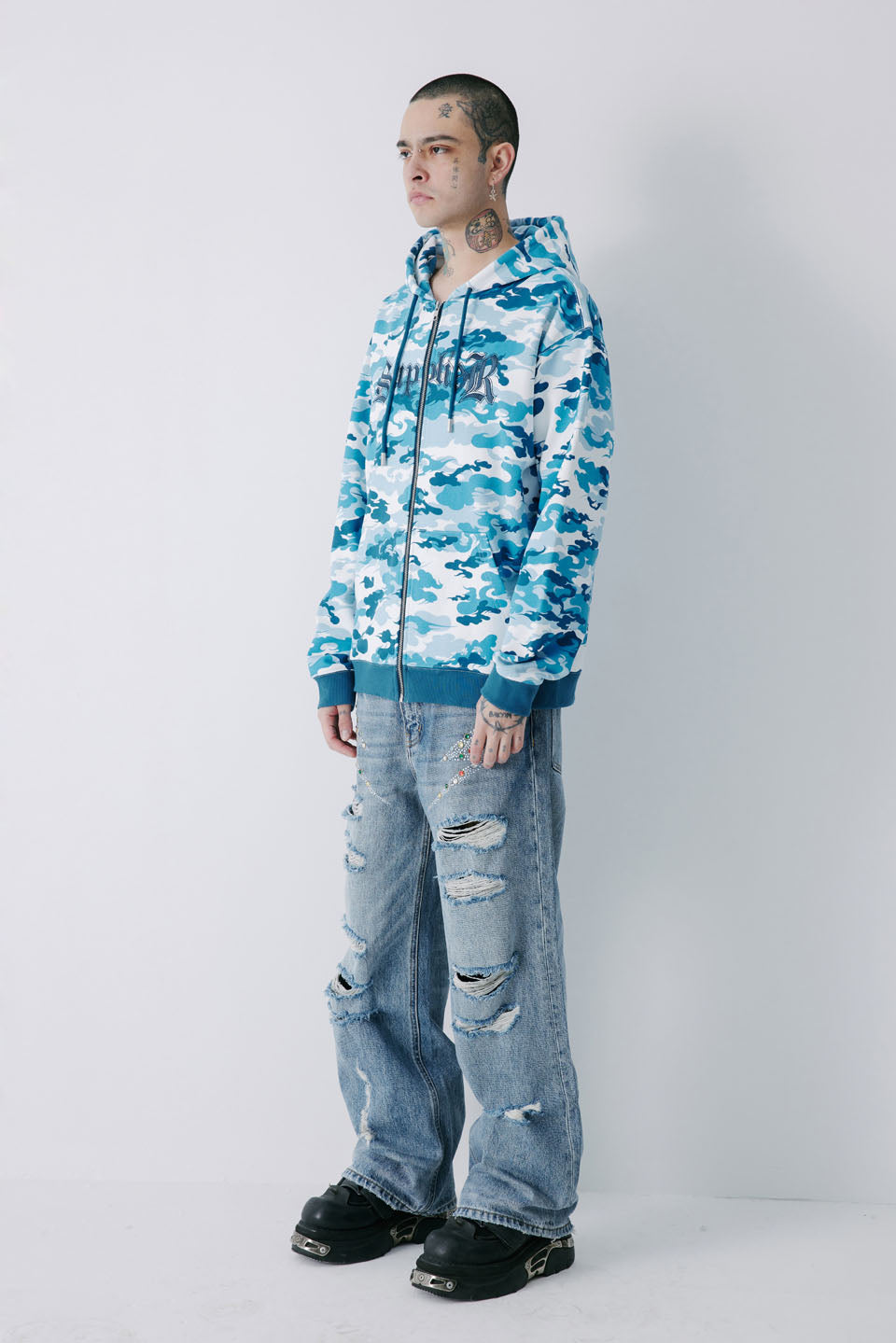 フーディ｜SUPPLIER (サプライヤー)｜Cloud Camo Zip Hoodie｜公式通販