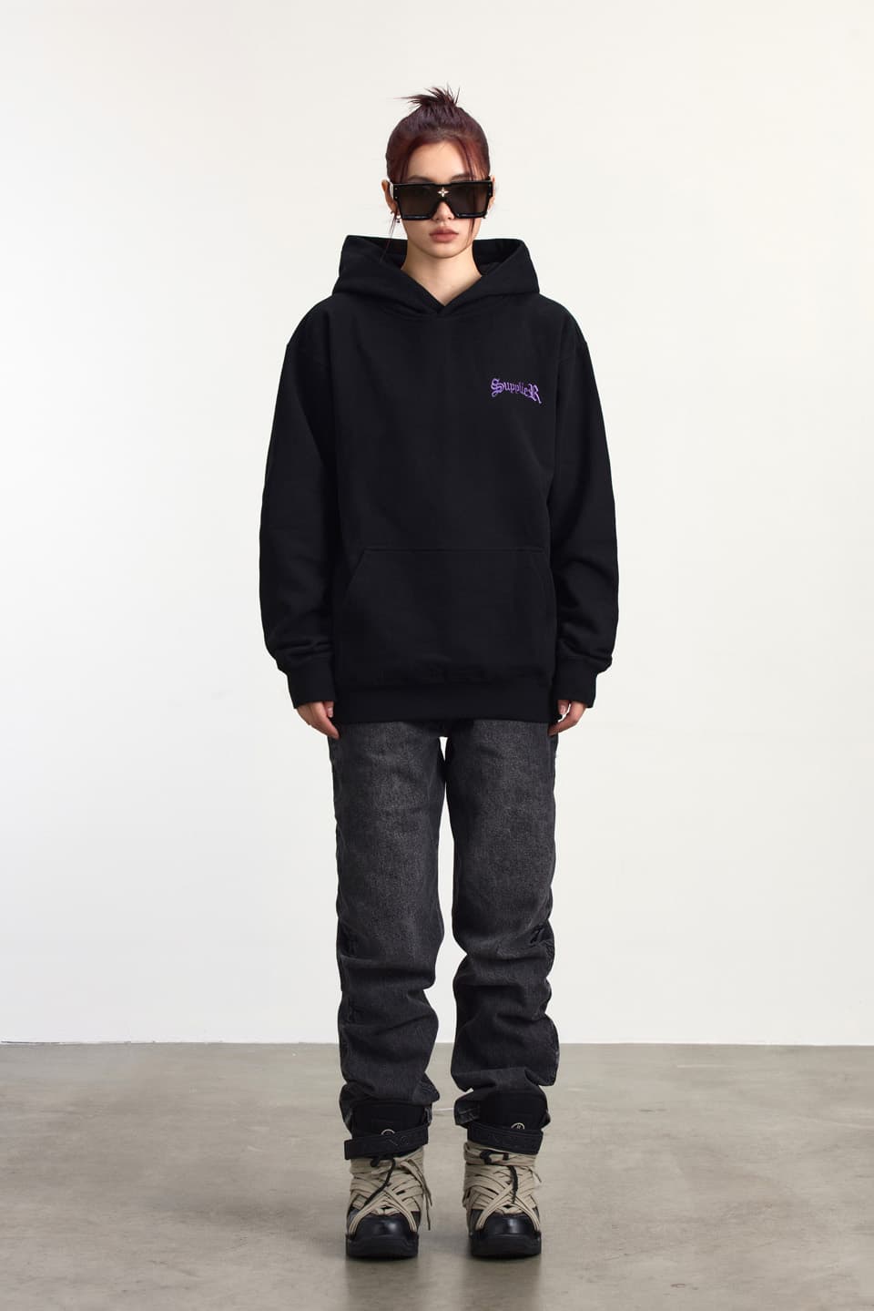 supplier cross Logo Hoodie black着丈72cm - www.canoerestigouche.ca