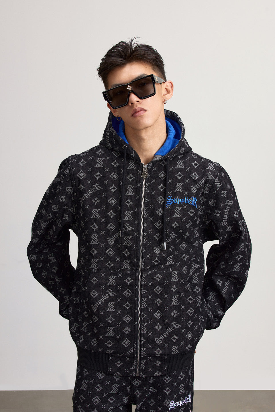 Monogram Denim Hoodie