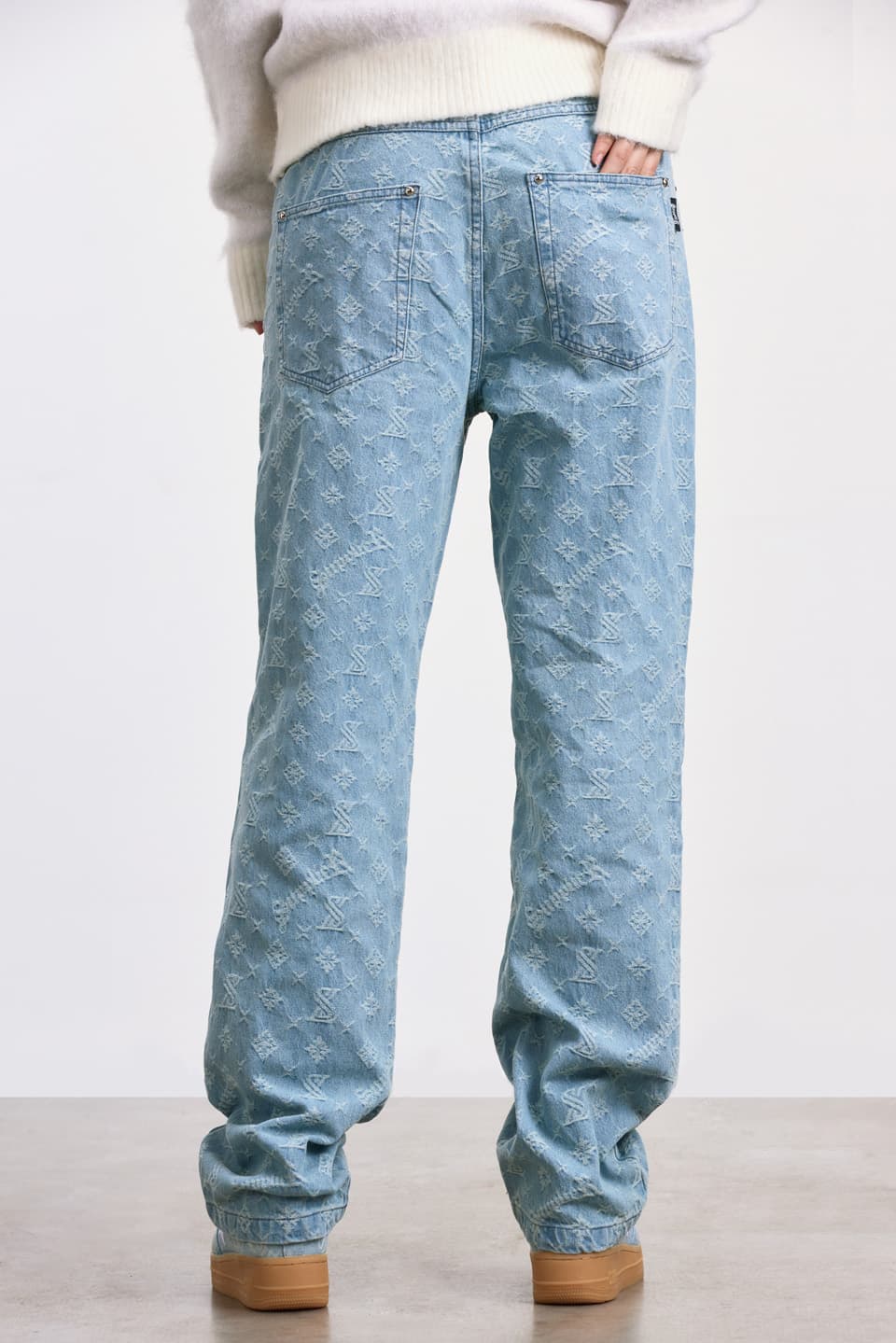 Monogram Denim Pants