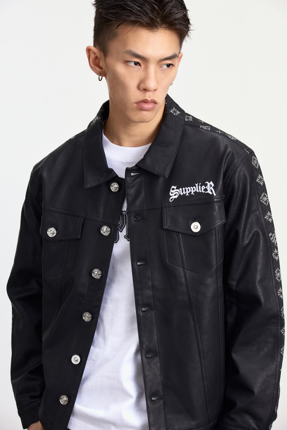 XLASUPPLIER サプライヤー MONOGRAM LEATHER JACKET - ジャケット ...