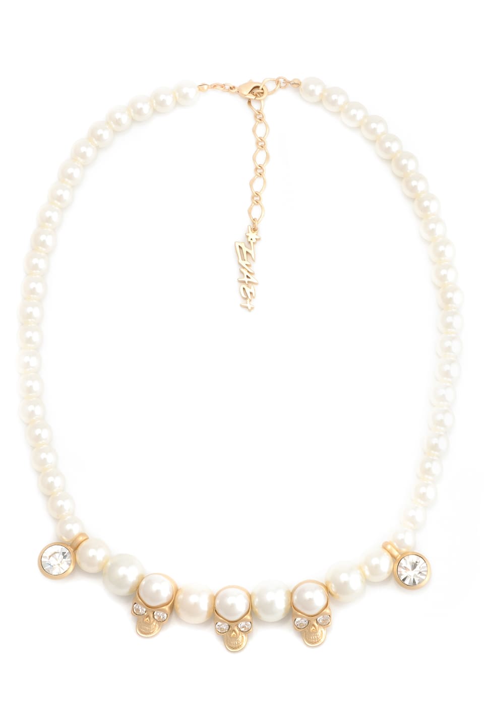 Skull Pearl Necklace