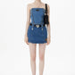 Line Denim Skirt