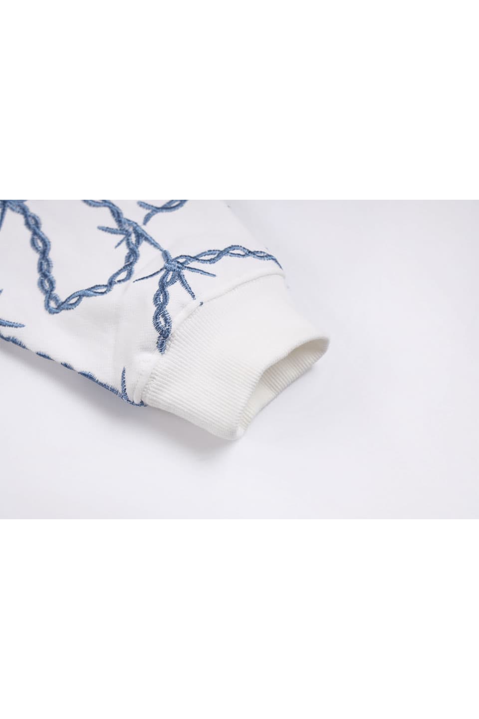 Chain Cross Logo Zip Hoodie