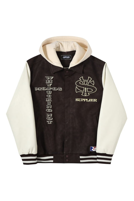 1St Anv. Leather Varsity Jacket