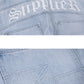 Slipped Back Logo Denim