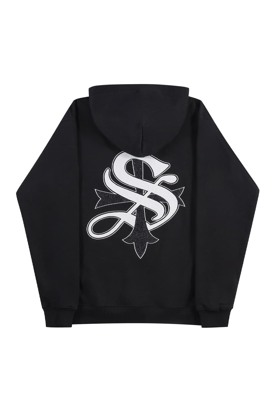 supplier cross Logo Hoodie black身幅57cm