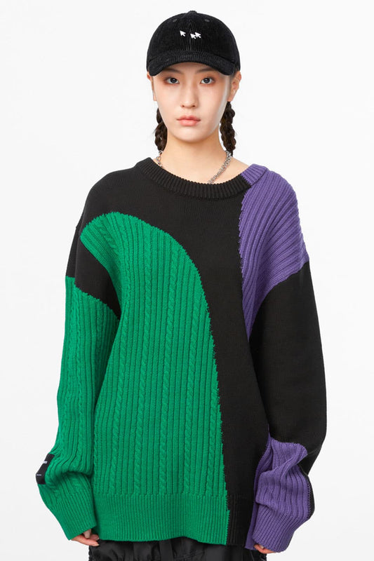 Asymmetric Pullover Sweater