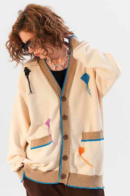 Colorful Thread Cardigan