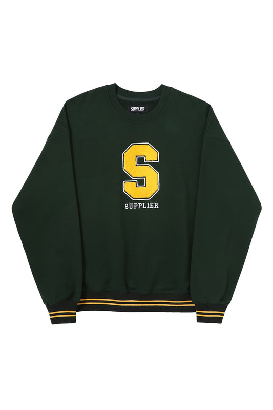 College Logo Crew Sweat