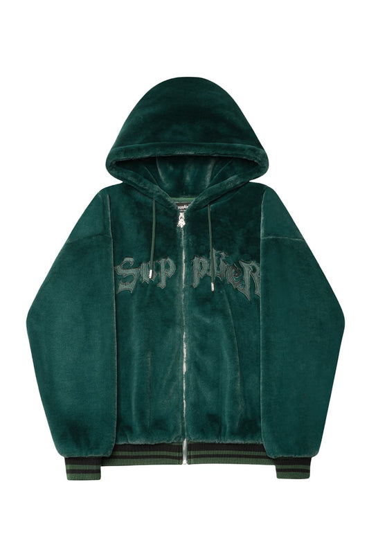 Fur Zip Hoodie