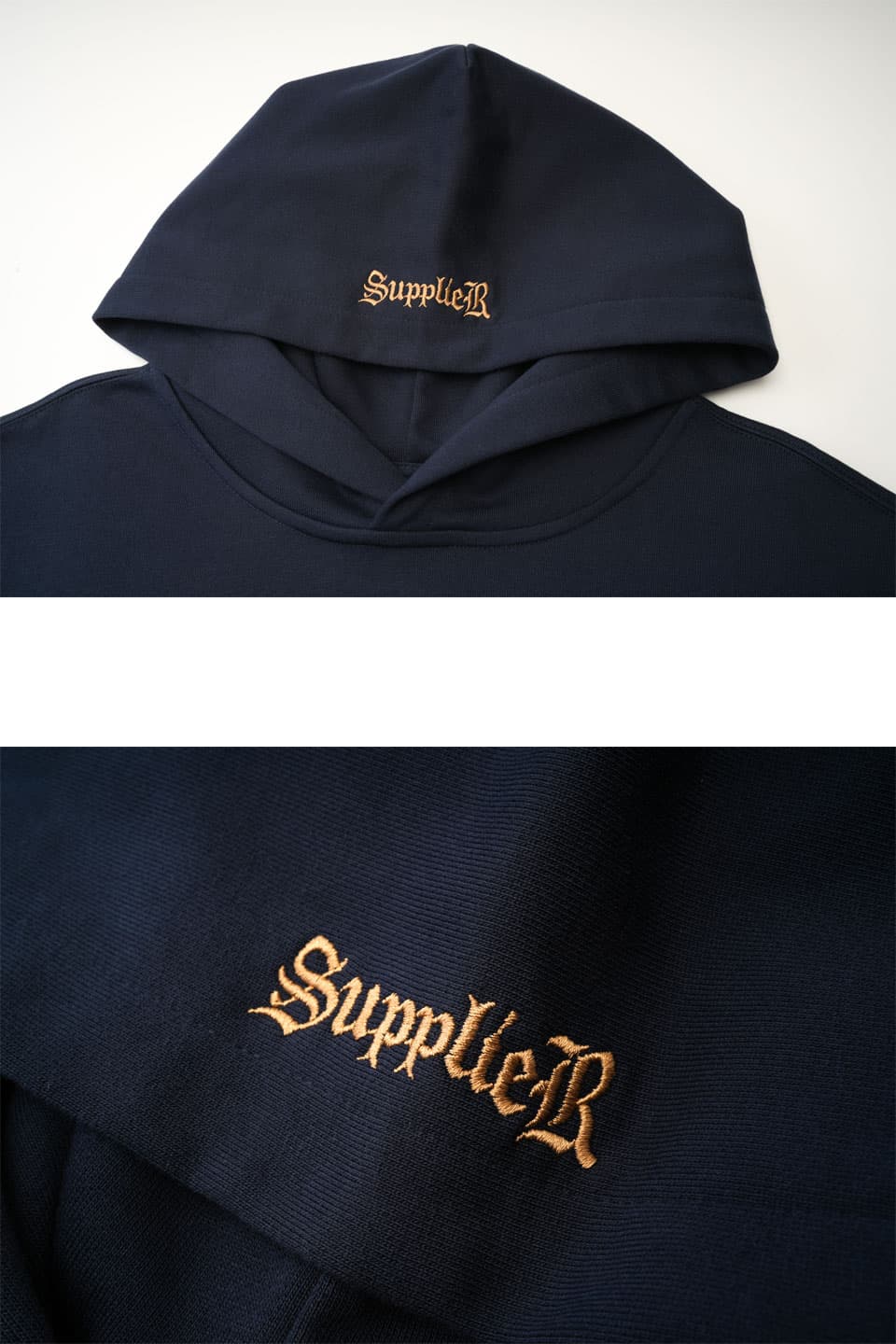 Leather Patch S Logo Hoodie