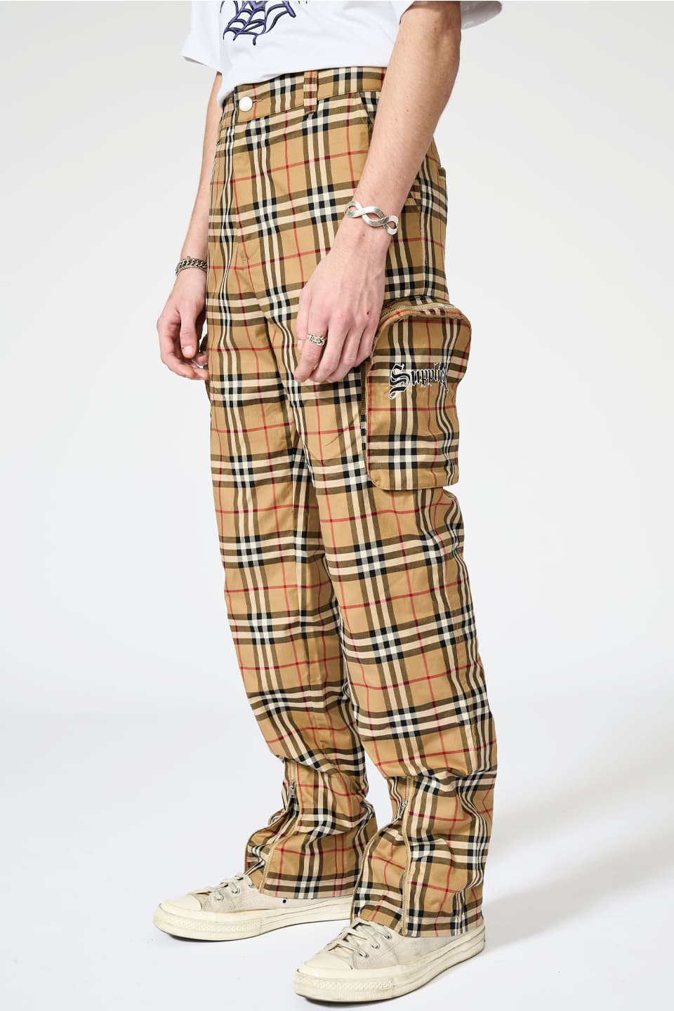 Check Cargo Pants