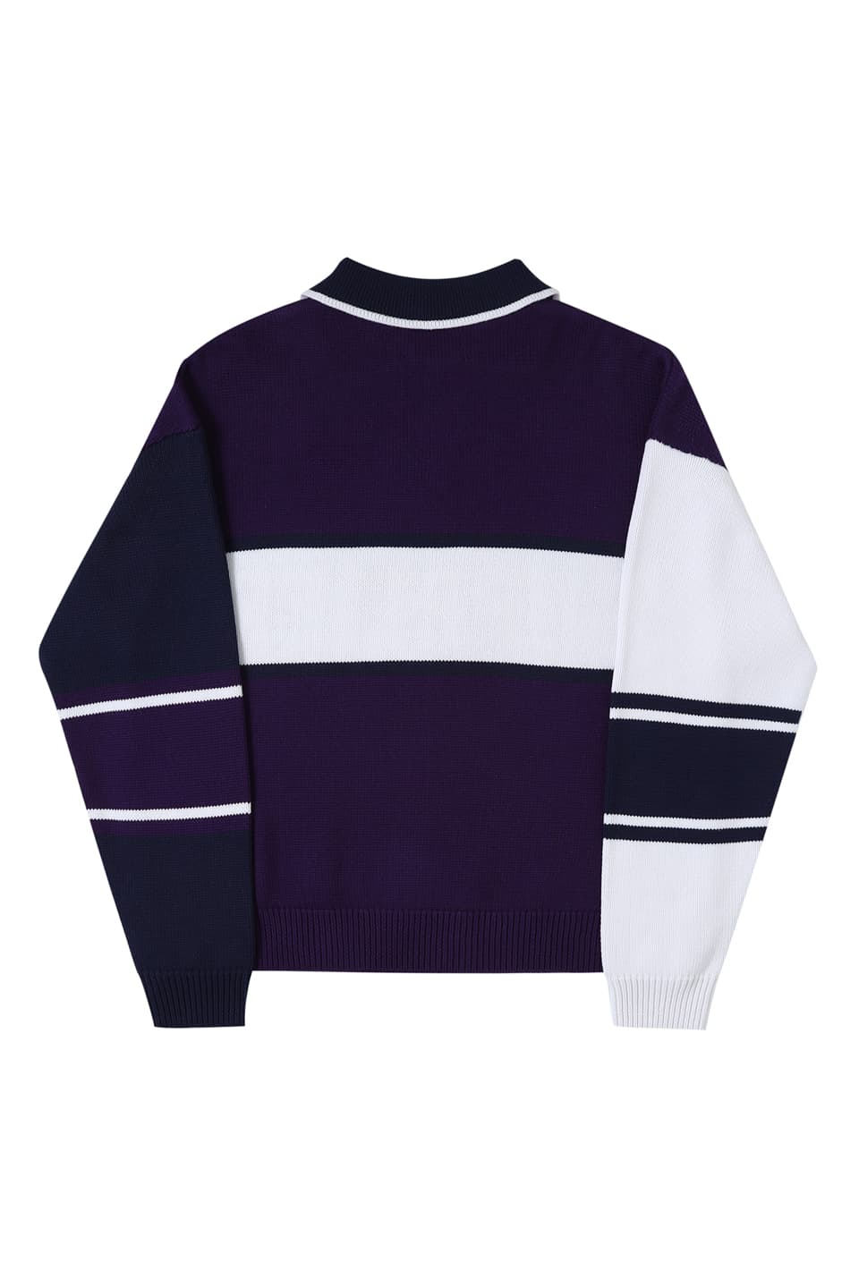 Panelled College Logo Knit