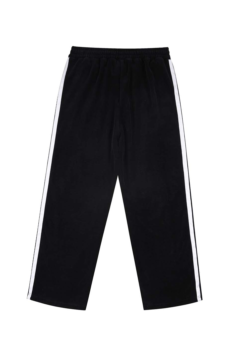 Black Velour Track Pants