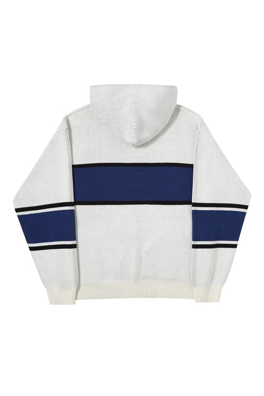 College Logo Knit Hoodie