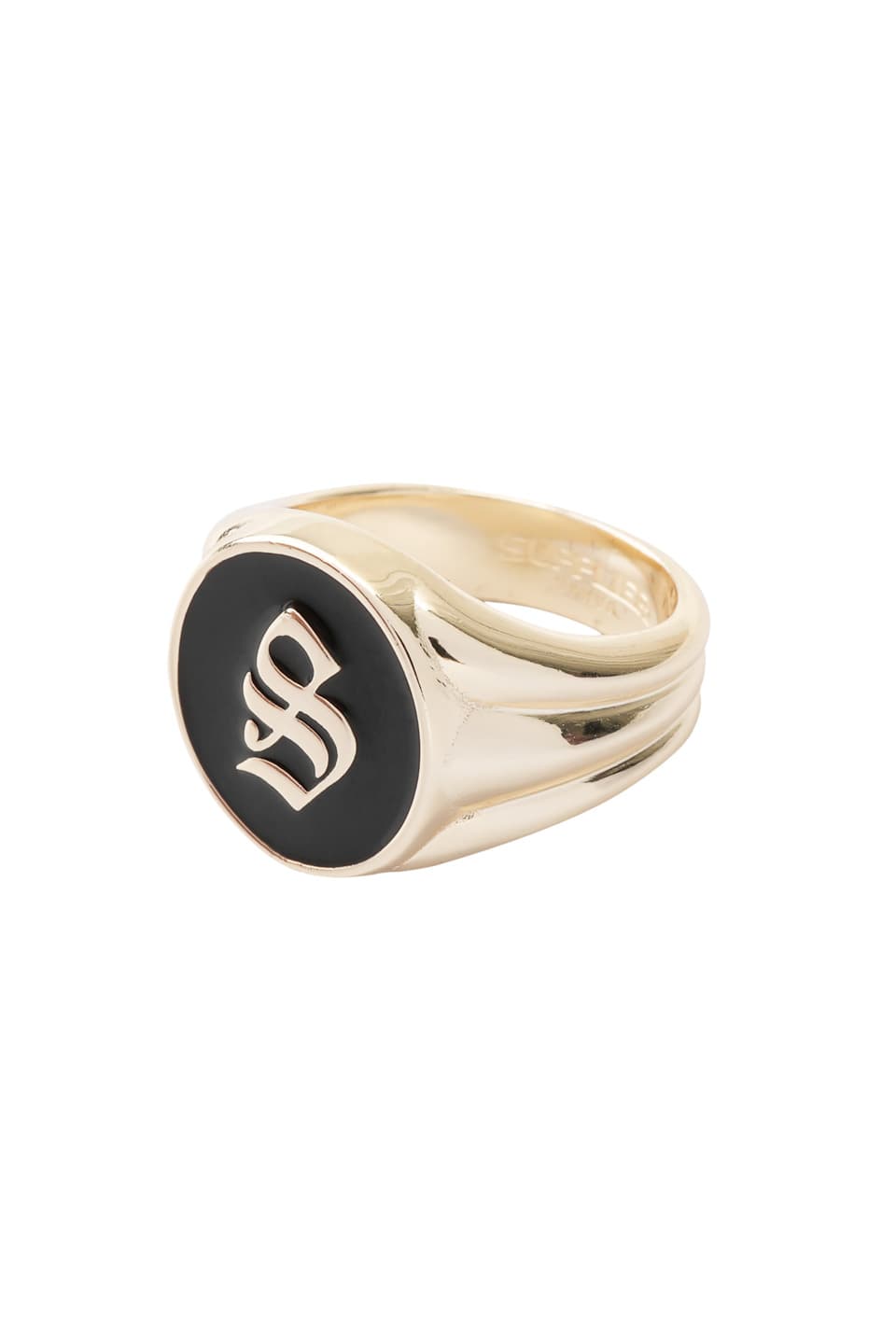 S Logo Signet Ring