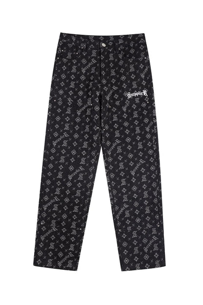 Monogram Denim Pants