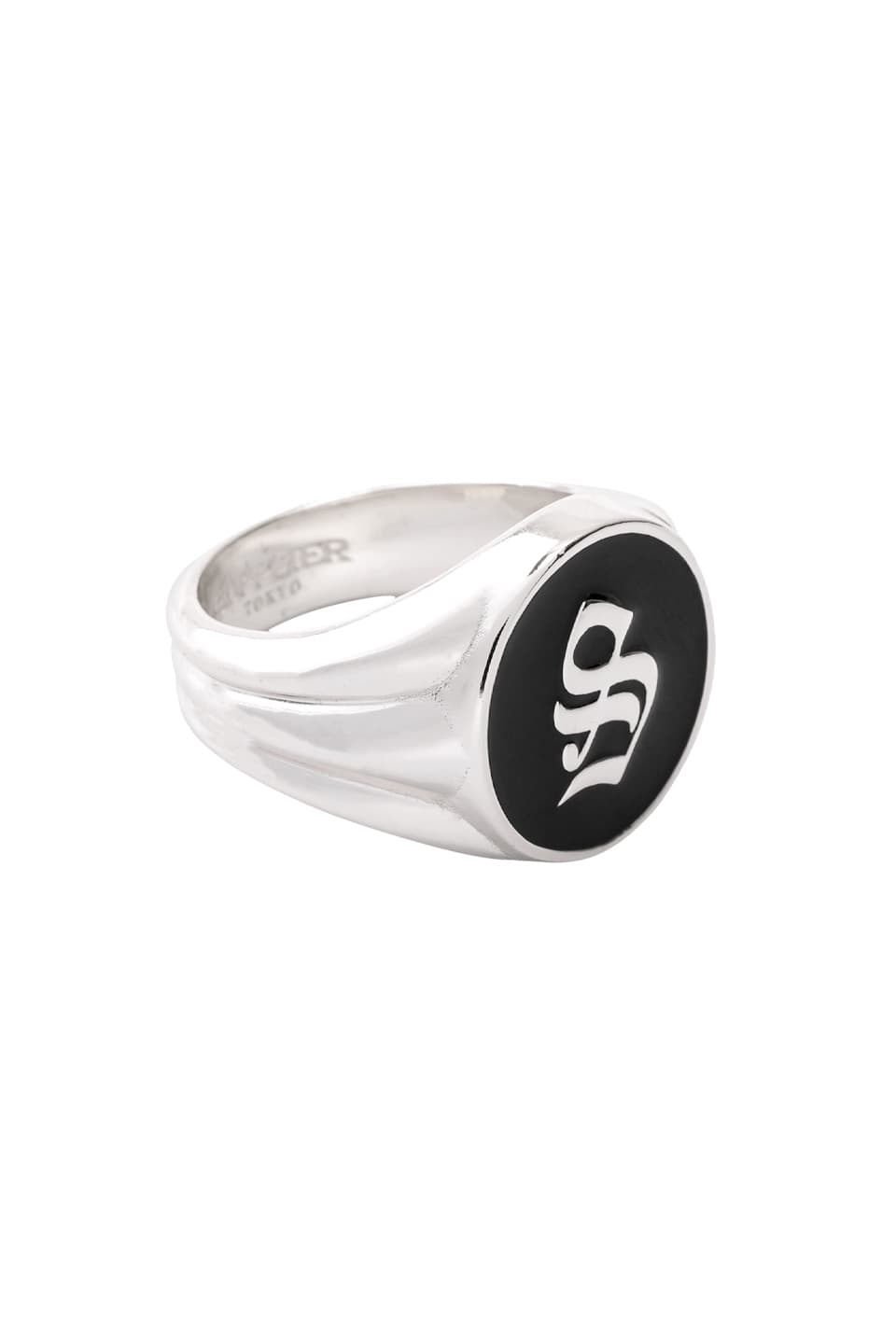 S Logo Signet Ring