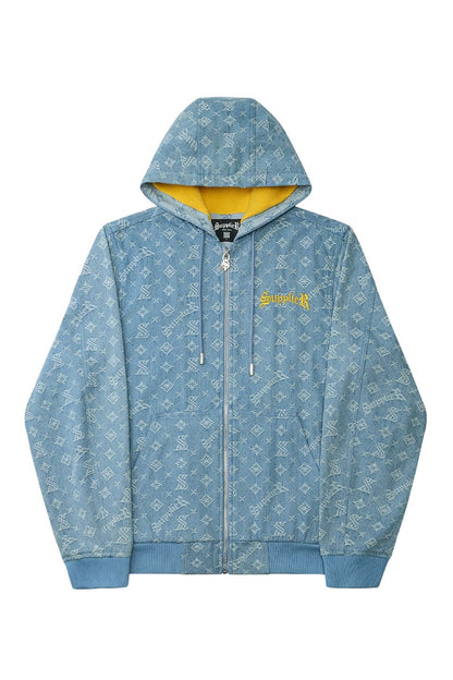 Monogram Denim Hoodie