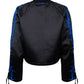 Thorn Graphic Embroidery Satin Jacket
