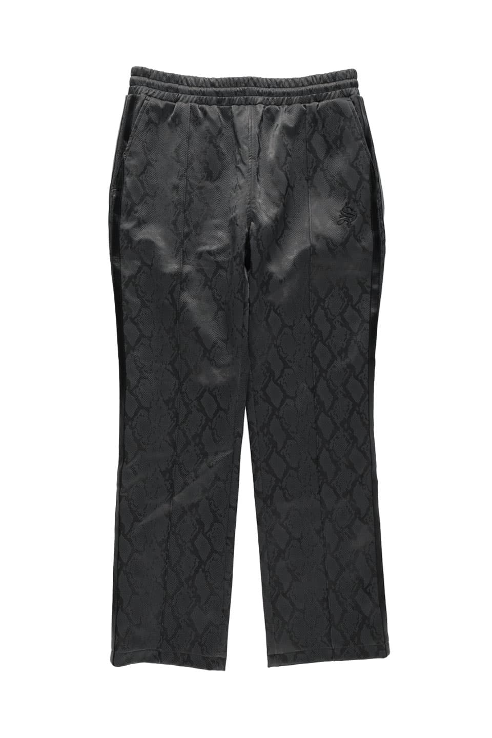 Python Leather Track Pants