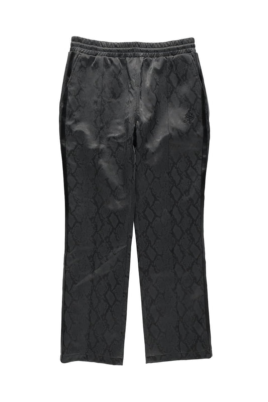 Python Leather Track Pants