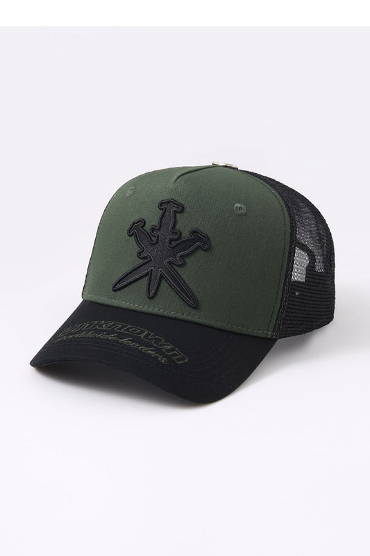 Bottle Green Dagger Cap