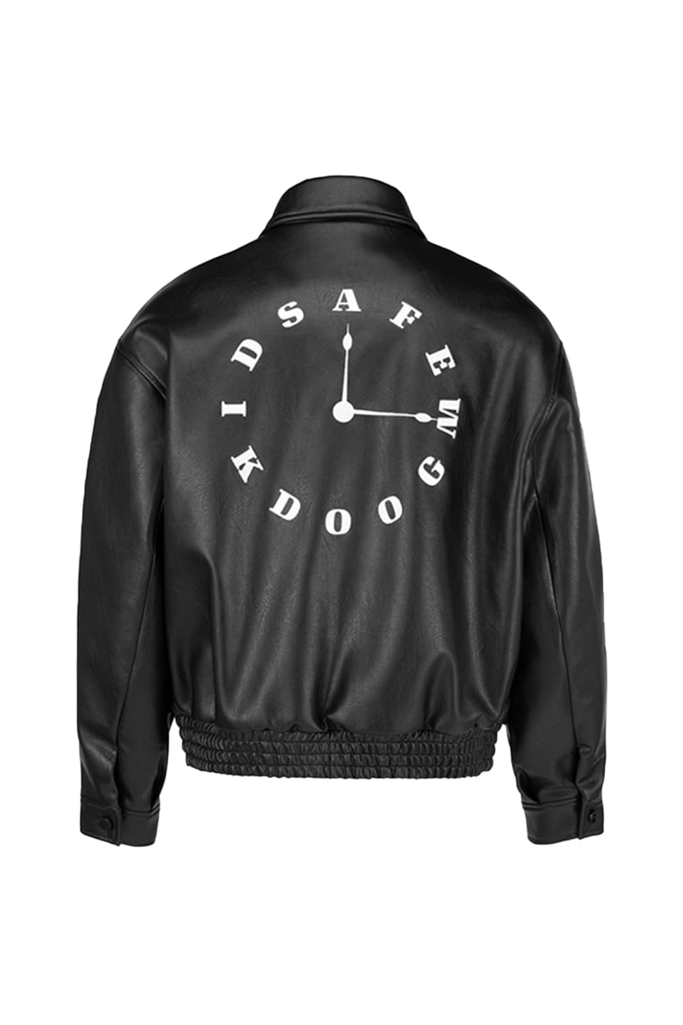 Clock Leather Jacket