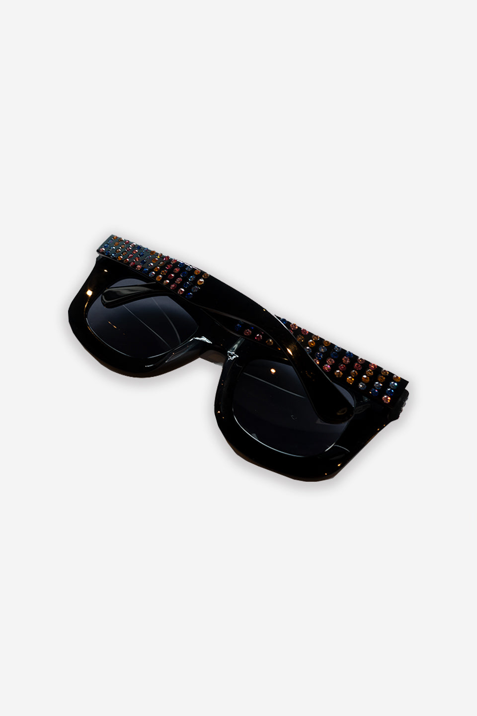Multi Rhinestone Sunglasses (Clear Lens)