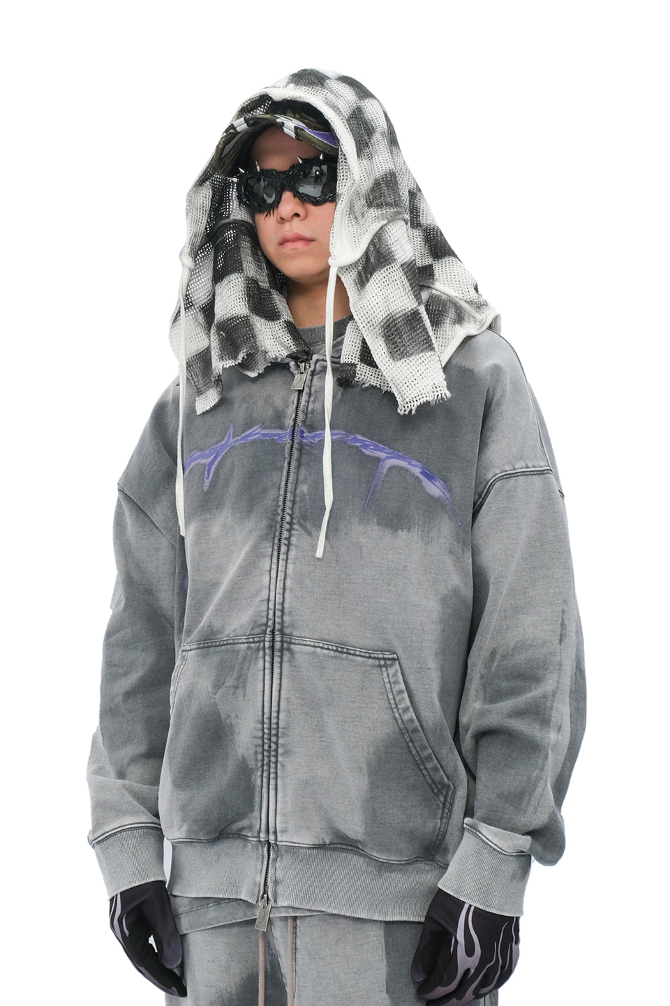 好きな方にオススメです[定価3万円超え] FVVO DESTRUCTION HOODIE