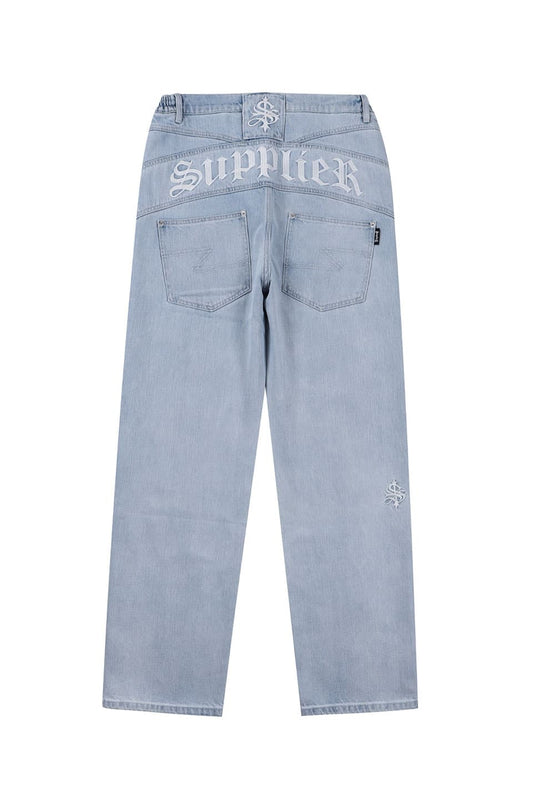 Slipped Back Logo Denim