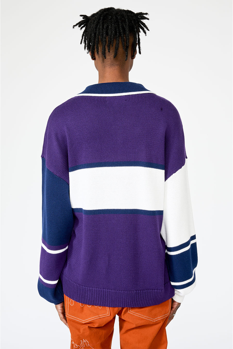 Panelled College Logo Knit