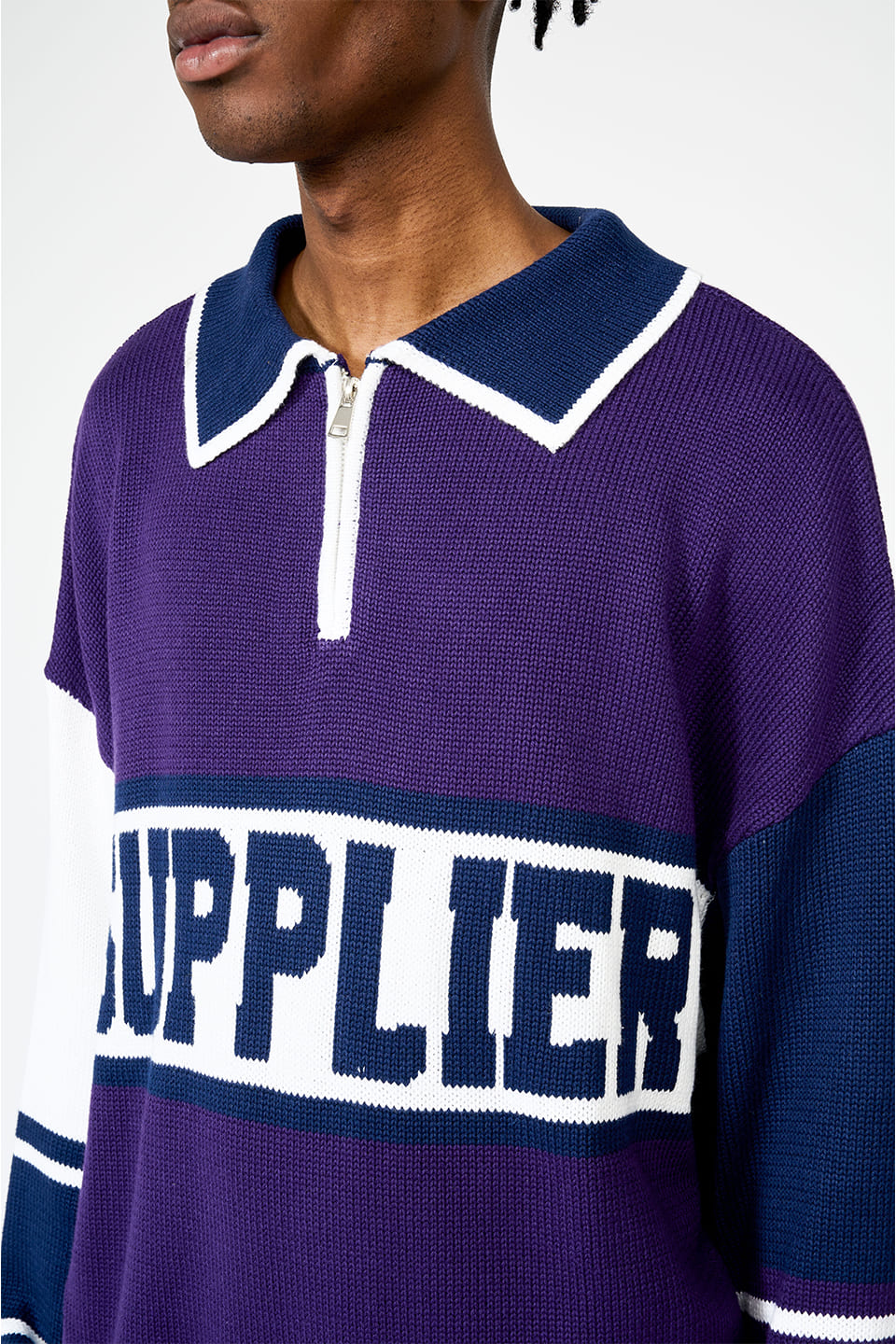 ニット｜SUPPLIER (サプライヤー)｜Panelled College Logo Knit｜公式