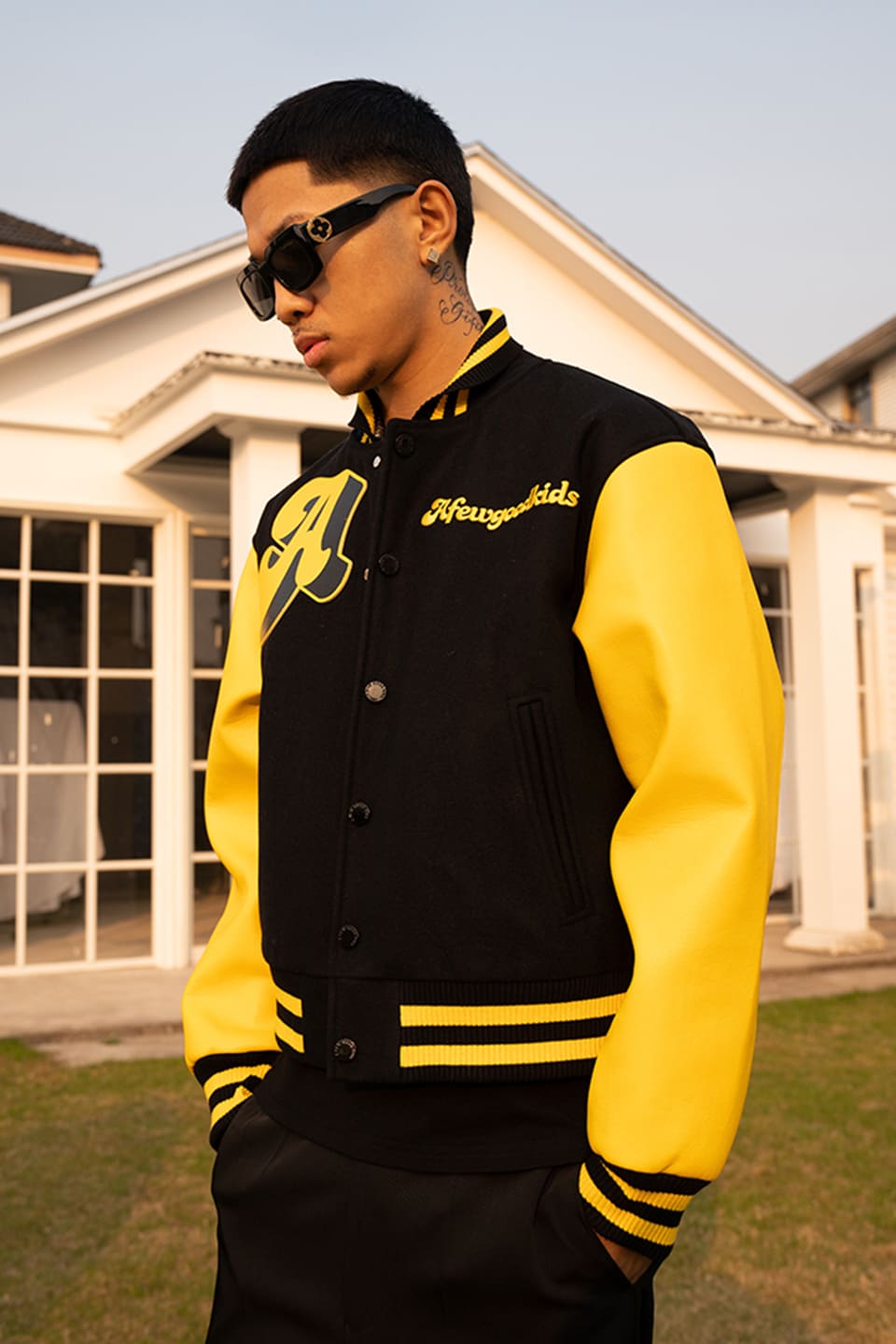 Circle Logo Stadium Jacket