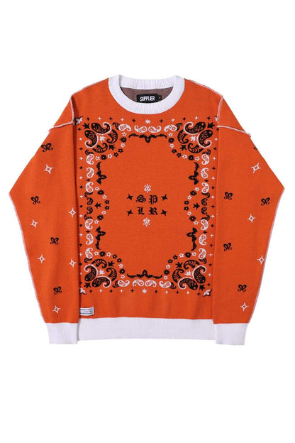 Paisley Crew Knit