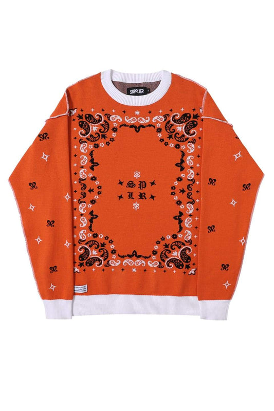 Paisley Crew Knit