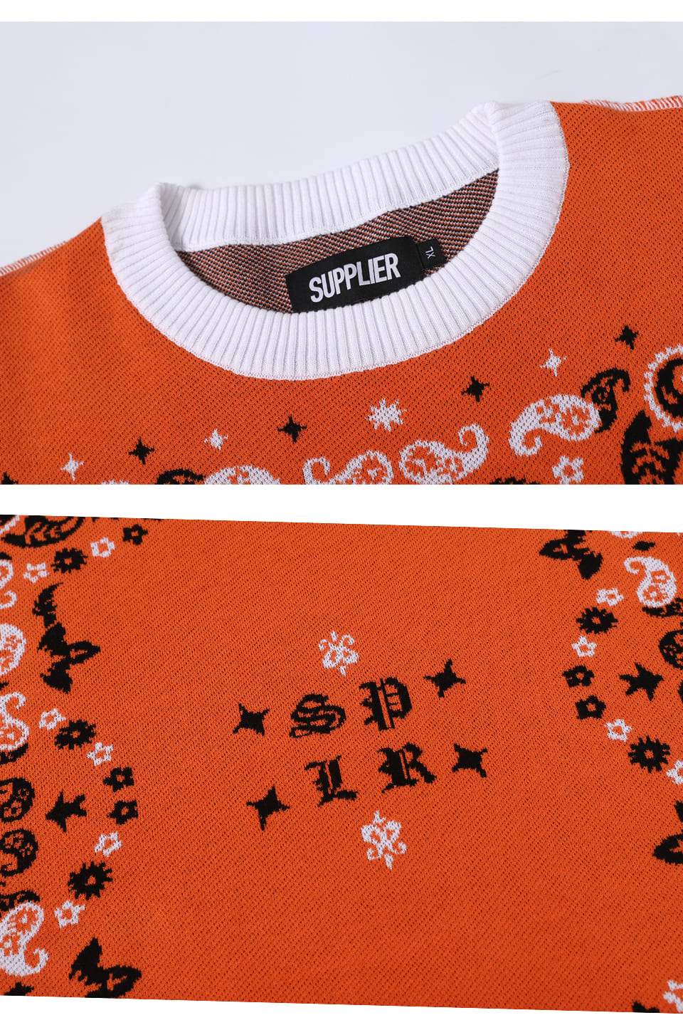 Paisley Crew Knit