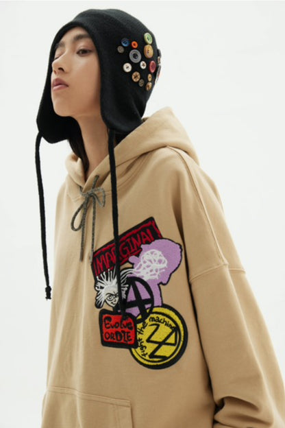 Virus Towel Embroidery Hoodie