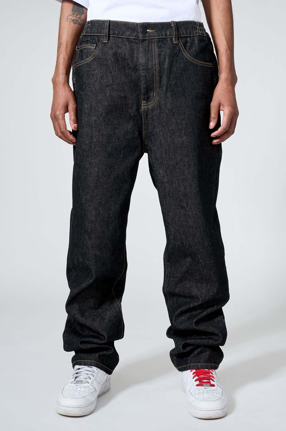 Slipped Back Logo Denim