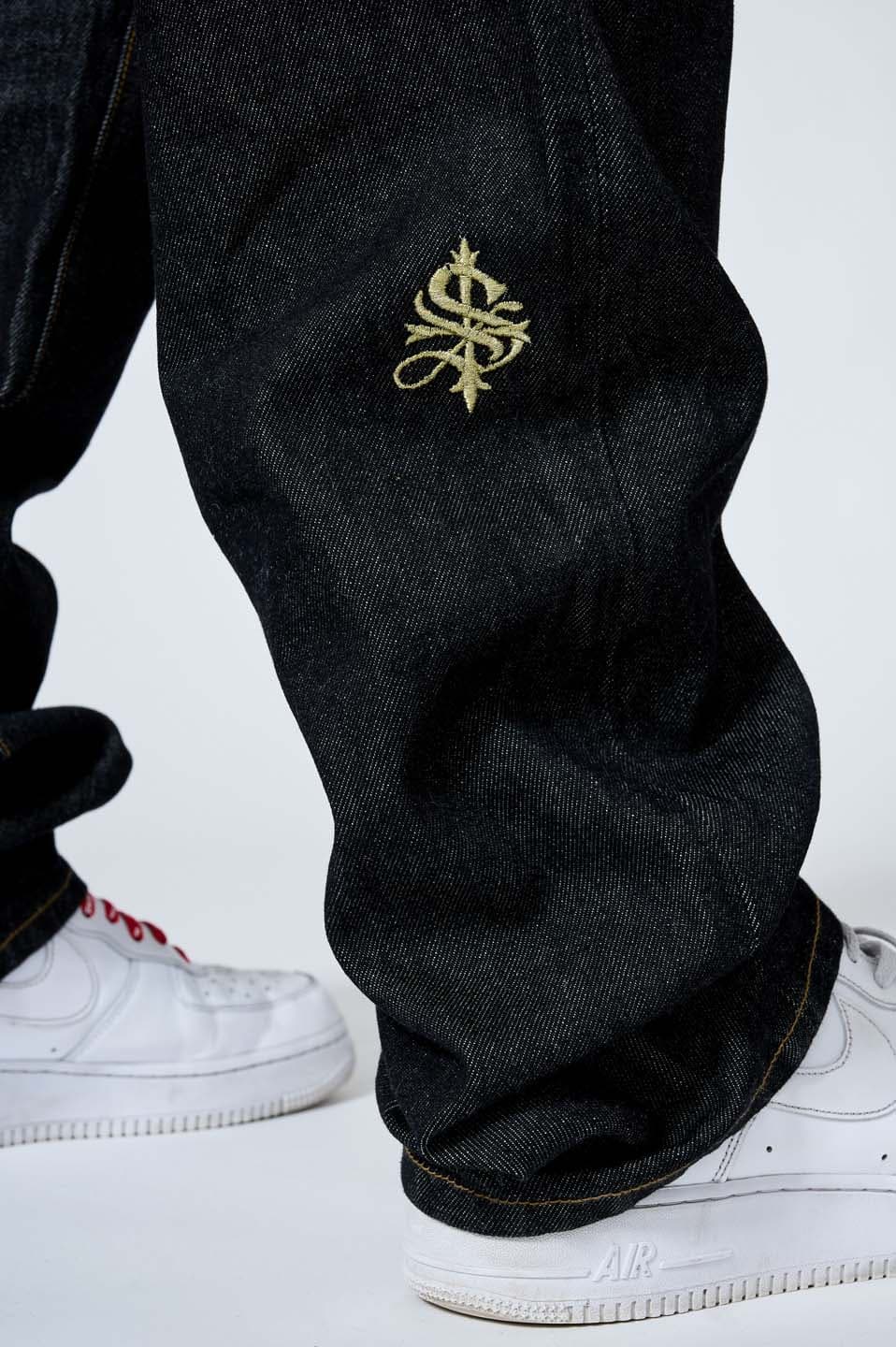 Slipped Back Logo Denim