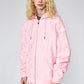 Cross Chain Embroidery Zip Hoodie