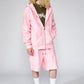 Cross Chain Embroidery Zip Hoodie