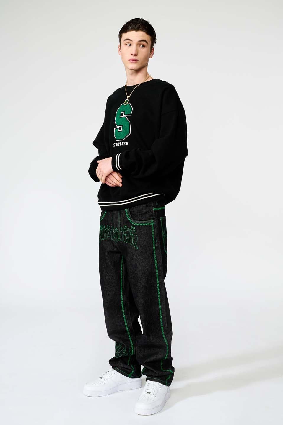 College Logo Crew Sweat