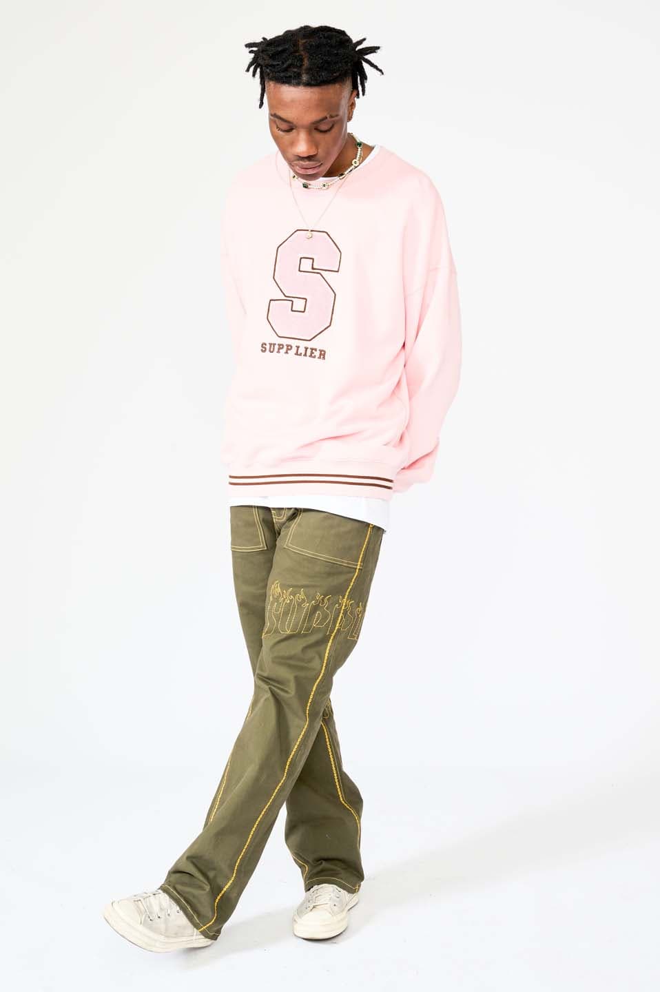 College Logo Crew Sweat