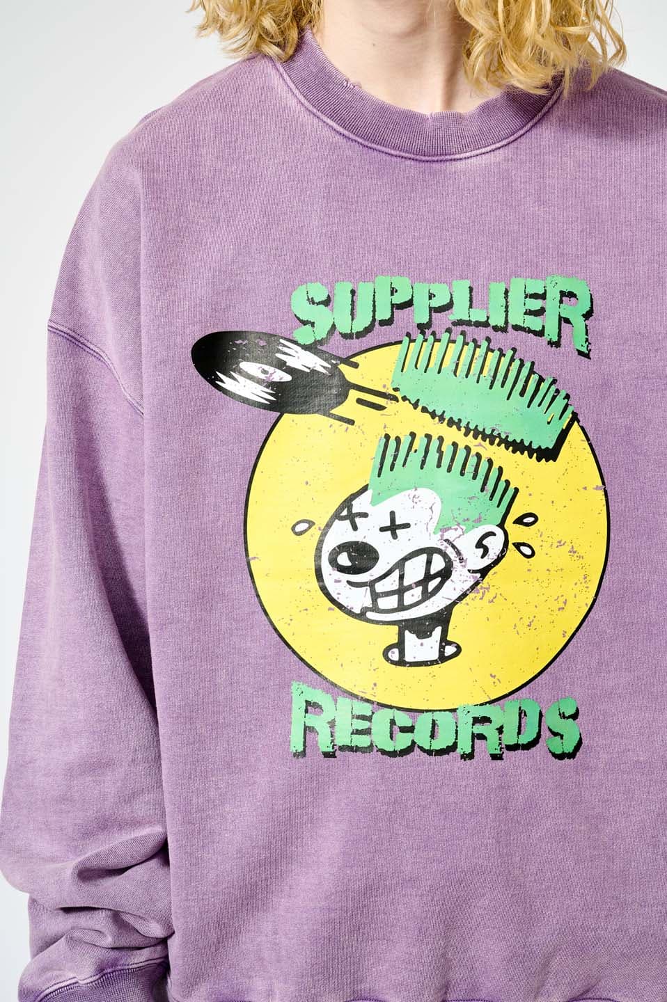 Records Vintage Crew Sweat
