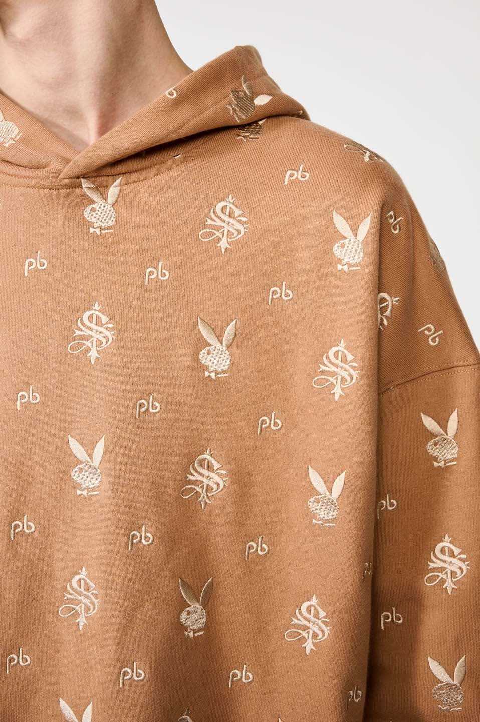Playboy All Over Embroidery Pullover