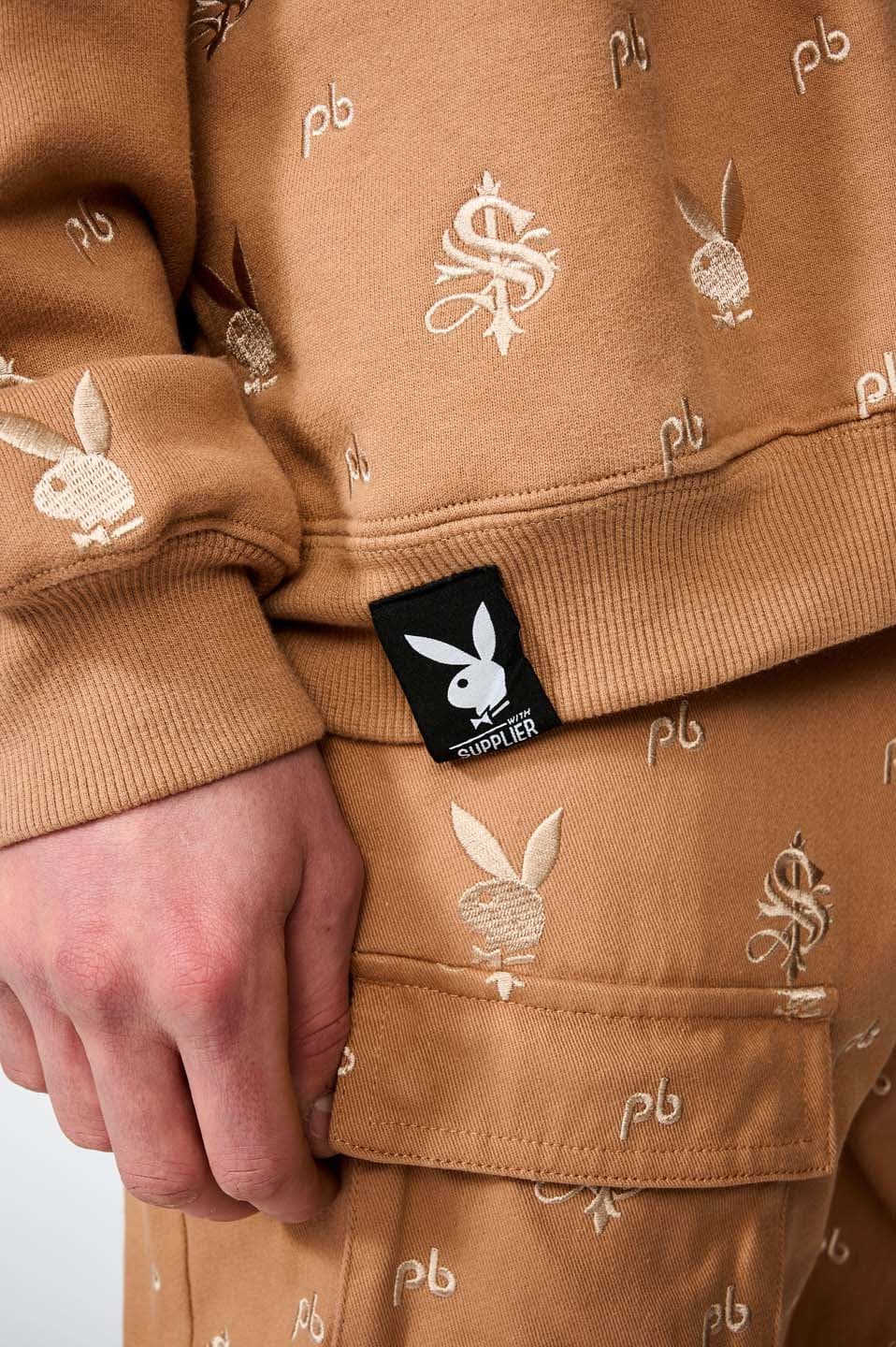 Playboy All Over Embroidery Pullover