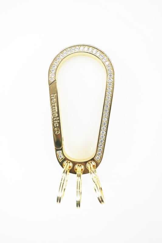 Big Gold Crystal Karabiner